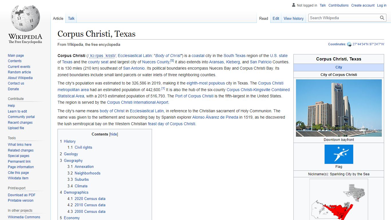 Corpus Christi, Texas - Wikipedia